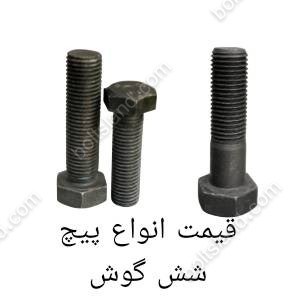 قیمت انواع پیچ شش گوش